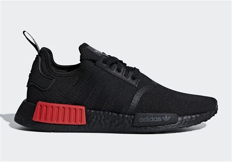 adidas original nmd r1 black and red